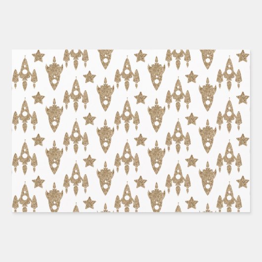 Ensemble de papier à thème Espace (Devant)