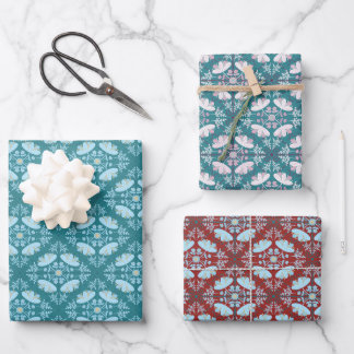 ensemble de papier cadeau