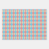 Ensemble de papier cadeau Argyle à la plage (Devant 3)
