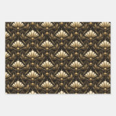 Ensemble de papier cadeau Art Déco Luxe (Devant 2)