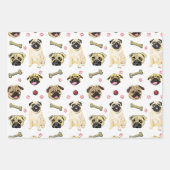 Ensemble de papier cadeau Chien Carlin (Devant 3)