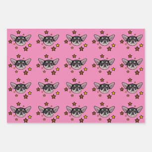 Ensemble de papier cadeau Chihuahua