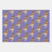 Ensemble de papier cadeau Corgi (Devant 2)