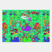 Ensemble de papier cadeau de dragon de dessin anim (Devant 2)