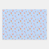 Ensemble de papier cadeau de Noël mignon (Devant)