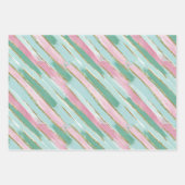 Ensemble de papier cadeau de Noël pastel (Devant 3)