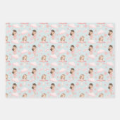 Ensemble de papier cadeau fantaisiste pour filles (Devant 2)