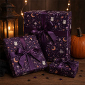 Ensemble de papier cadeau Halloween Sorcière Viole