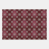 Ensemble de papier cadeau Luxe Flocons de Neige Ar (Devant 2)