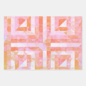 Ensemble de papier cadeau Mixed Media Orange Crush (Devant 3)