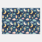 Ensemble de papier cadeau pour bébé islamique 3 de (Devant)
