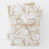 Ensemble de papier cadeau pour mariage, fête de ma (En situation)