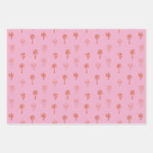 Ensemble de papier cadeau Rétro Palm Springs 1 (Devant 2)