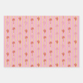 Ensemble de papier cadeau Rétro Palm Springs 5 (Devant)