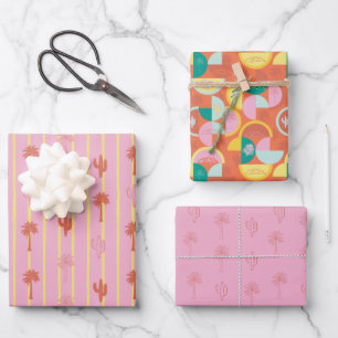 Ensemble de papier cadeau Rétro Palm Springs 5