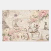 Ensemble de papier cadeau Shabby Chic Paris (Devant 3)