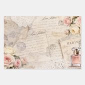 Ensemble de papier cadeau Shabby Chic Paris (Devant)