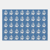 Ensemble de papier cadeau - Thème nautique (Devant 3)