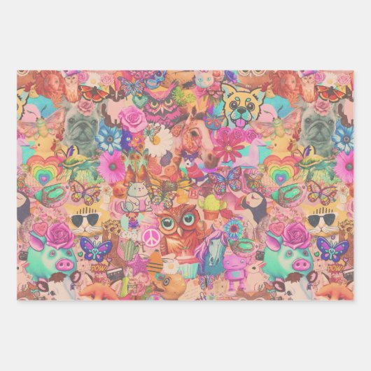 Ensemble de papier découpage de collection Kitschy (Devant 2)