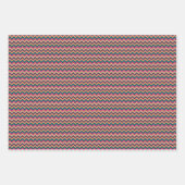Ensemble de papier d'emballage à rayures zigzag tr (Devant 3)