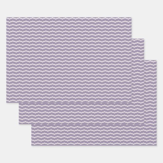 Ensemble de papier d'emballage à zigzag fleuri (Lot)