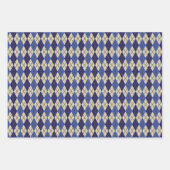 Ensemble de papier d'emballage Argyle Scone Bleuet (Devant)