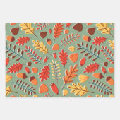 Ensemble de papier d'emballage Couleurs d'automne (Devant)