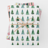 Ensemble de papier d'emballage de Noël – Hiver de  (En situation)