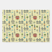 Ensemble de papier d'emballage Doodle San Francisc (Devant 2)