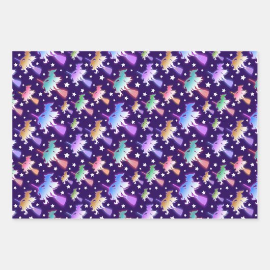 Ensemble de papier d'emballage Flying Witch (Devant)