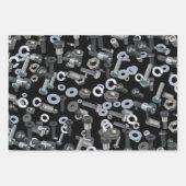 Ensemble de papier d'emballage - Nuts et boulons (Devant)