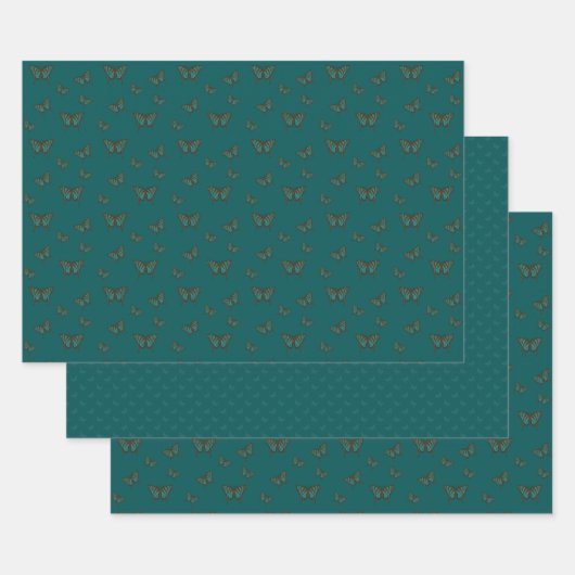 Ensemble de papier d'emballage Papillon indigène (Lot)