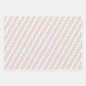 Ensemble de papier d'emballage Pastel Rainbow Wave (Devant 3)