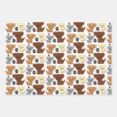 Ensemble de papier d'emballage Petits chiens & emp (Devant)