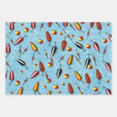 Ensemble de papier d'emballage - Plaques de pêche  (Devant)