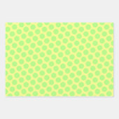 Ensemble de papier d'emballage pomme verte (Devant 3)