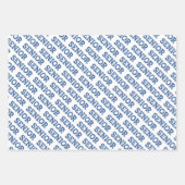 Ensemble de papier d'emballage pour la remise des (Devant)
