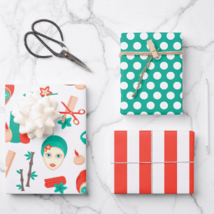 Ensemble de papier d'emballage pour soins de beaut