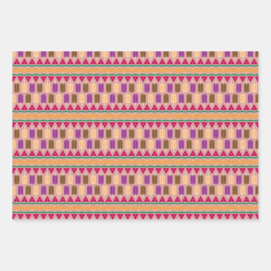 Ensemble de papier d'emballage Summer Sweets (Devant)