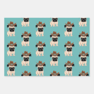 Ensemble de papier d'emballage Western Prints