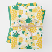 Ensemble de papier d'enrobage d'ananas, de bandes (En situation)