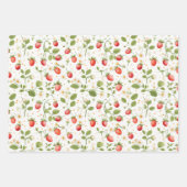 Ensemble de papier d'enrobage de fraises enchanté (Devant)
