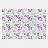 Ensemble de papier d'enveloppement à la menthe de (Devant)