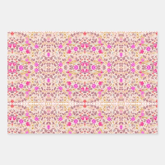 Ensemble de papier d'enveloppement cadeau d'occasi (Devant 3)