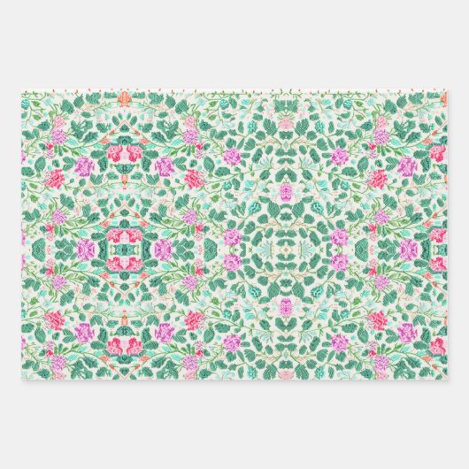 Ensemble de papier d'enveloppement cadeau d'occasi (Devant)