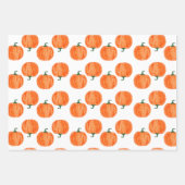 Ensemble de papier d'enveloppement Citrouille aqua (Devant 2)