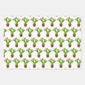 Ensemble de papier d'enveloppement de cactus (Devant)