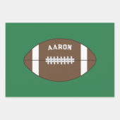 Ensemble de papier d'enveloppement de football per (Devant)