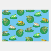 Ensemble de papier d'enveloppement de grenouilles (Devant 3)