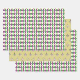 Ensemble de papier d'enveloppement de Jacquard Mar